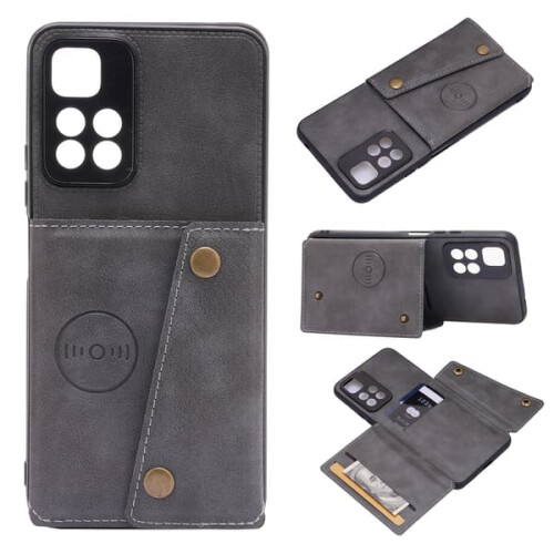 Xiaomi Redmi Note 11 Pro 5G case with card holder grey