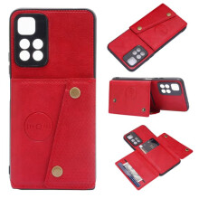 Xiaomi Redmi Note 11 Pro 5G case with card holder red