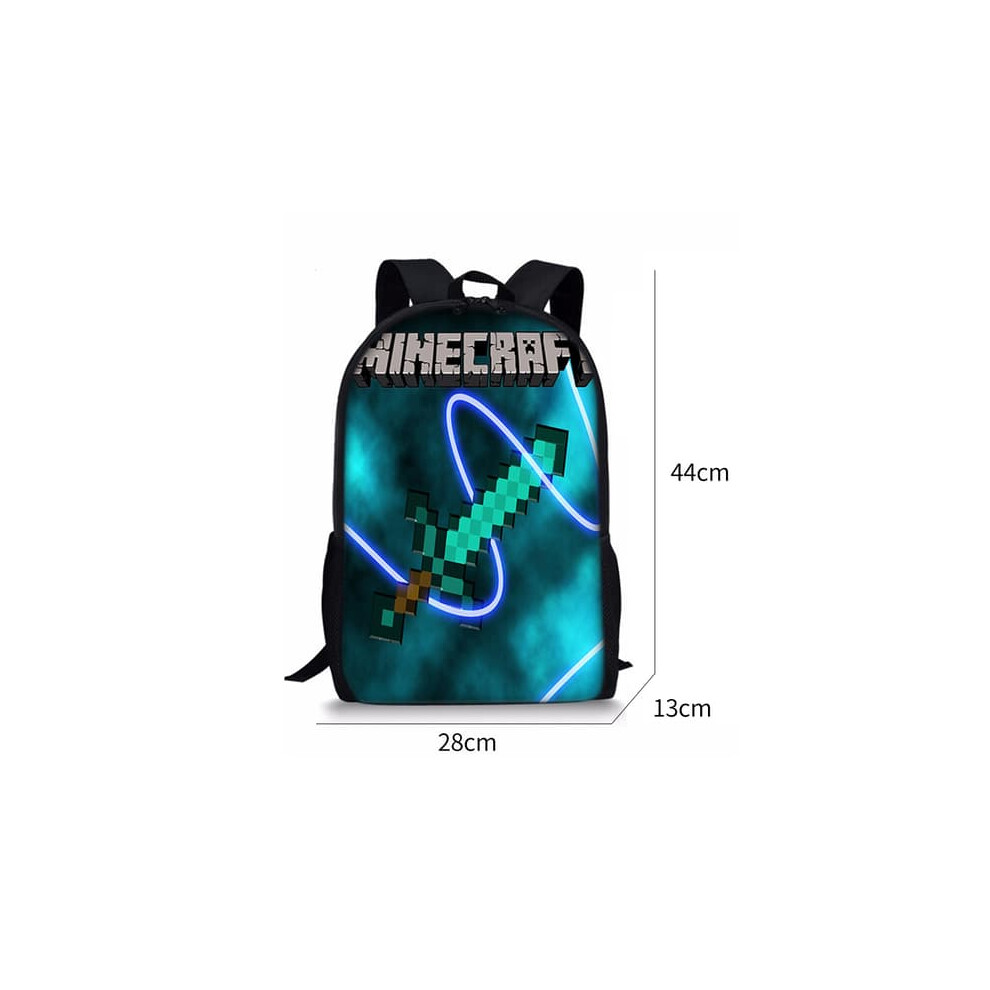 Minecraft backpack for kids school use 1 piece
