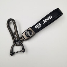 Car Leather Bike Keychain Metal Finish Heavy Duty 1pc