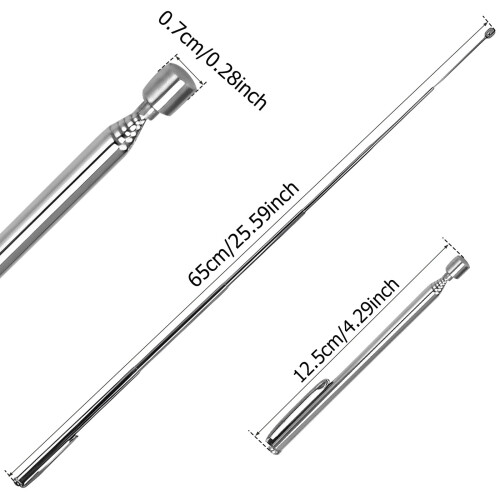Telescoping Magnetic Grabber Adjustable 4.92-25.59 in 3 pcs 2