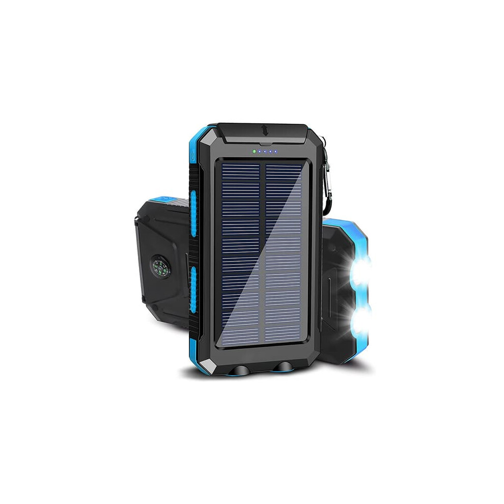 Solar Charger 20000Mah Waterproof Portable Power Bank With 962029720331