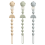 Pacifier Holder Set Neutral Colors 3-Pack 1