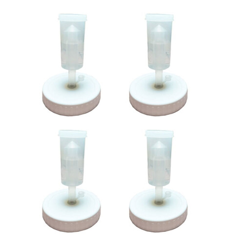Couvercles de fermentation avec barboteur pour bocaux à large ouverture (lot de 4)