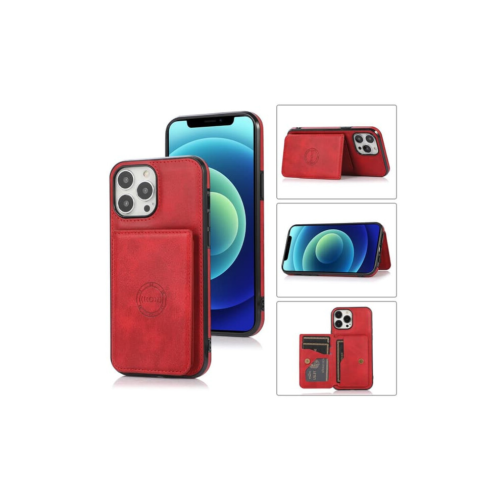Iphone 14 Pro Max Case With Card Holder Red 962029723790