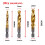 M6+M8+M10 Hex Shank Titanium Plated HSS Screw Thread Metric Tap Drill Bits Screw Machine Compound Tap Open Chamfer Tool 7