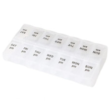 Dosette Tablet Bag Transparent Durable 1 Week