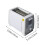 2-Slice Toaster White Compact Countertop 3