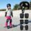 Kids Snowboard Helmet Set Black Adjustable Multi-Sport 3