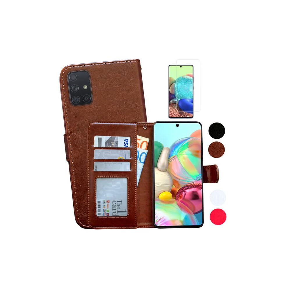 Samsung Galaxy A51 Leather Case Black 962029725534