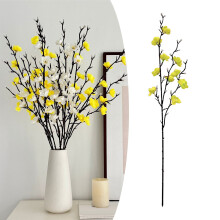 55CM Single Branch White Blossom Artificial Flower Chinese Home Decor Arrangement, B