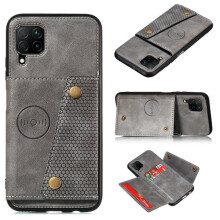 Samsung Galaxy A22 4G case with card holder grey