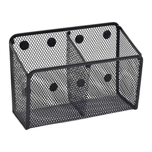 Chailin storage basket with 2 compartments white