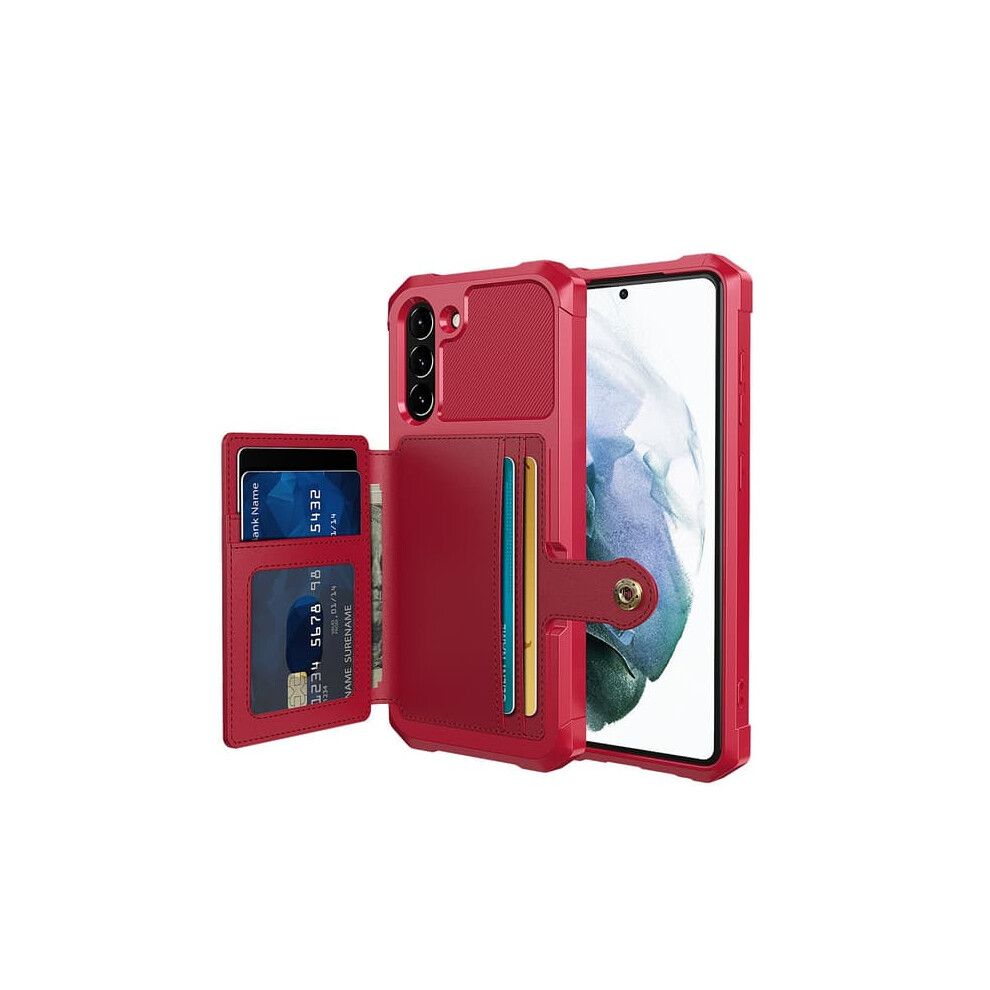 Samsung Galaxy S21 Fe Case With Card Slot Red 962029743002