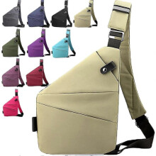 Anti-Theft Crossbody Bag for Women Khaki 1pc