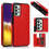 Samsung Galaxy A33 5G case with card holder red 1