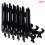 Display Stand Easel Plate Holder Plastic Black 12pcs 1