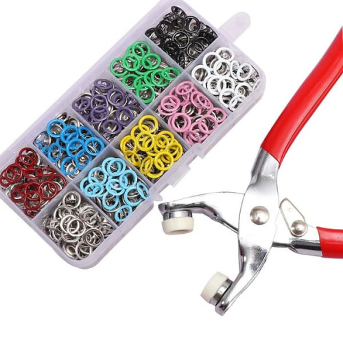 Snap Fasteners with Tool 100 pcs 9.5 mm