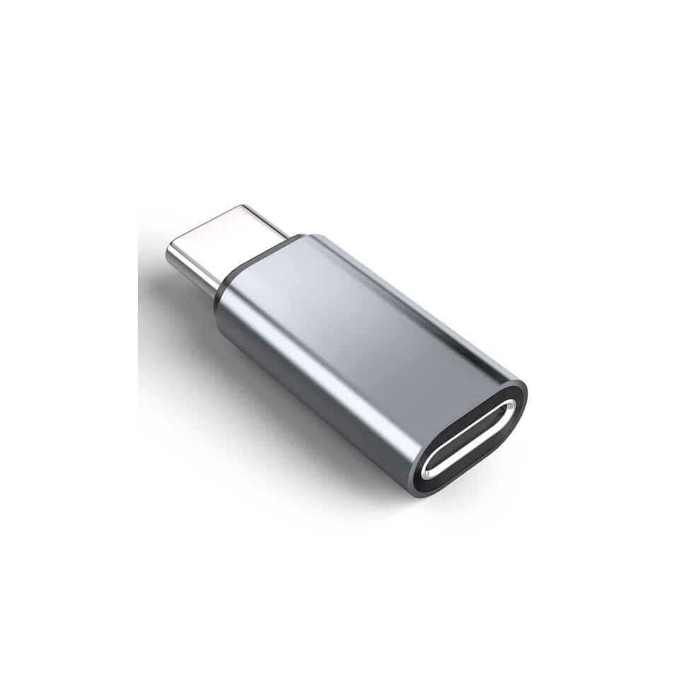 Lightning To Usb-C Adapter For Iphone 15 Gray 962029717645
