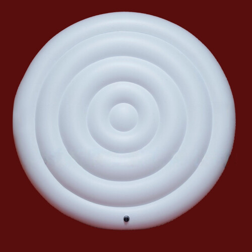Round Inflatable Hot Tub Cover 4.53 ft White Insulated 2