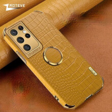 Samsung Galaxy Note 20 Ultra case crocodile texture yellow