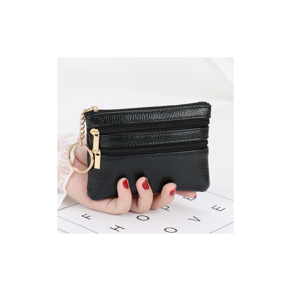 Mini Coin Purse Wallet Money Bag Black 962029739708