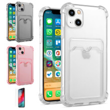 iPhone 13 case with card slot grey