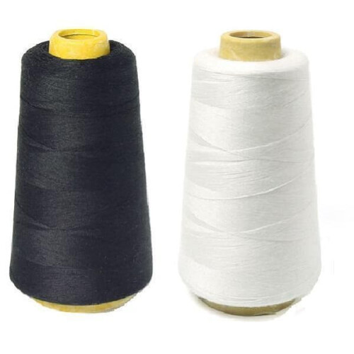 Sewing thread black 1371m per roll