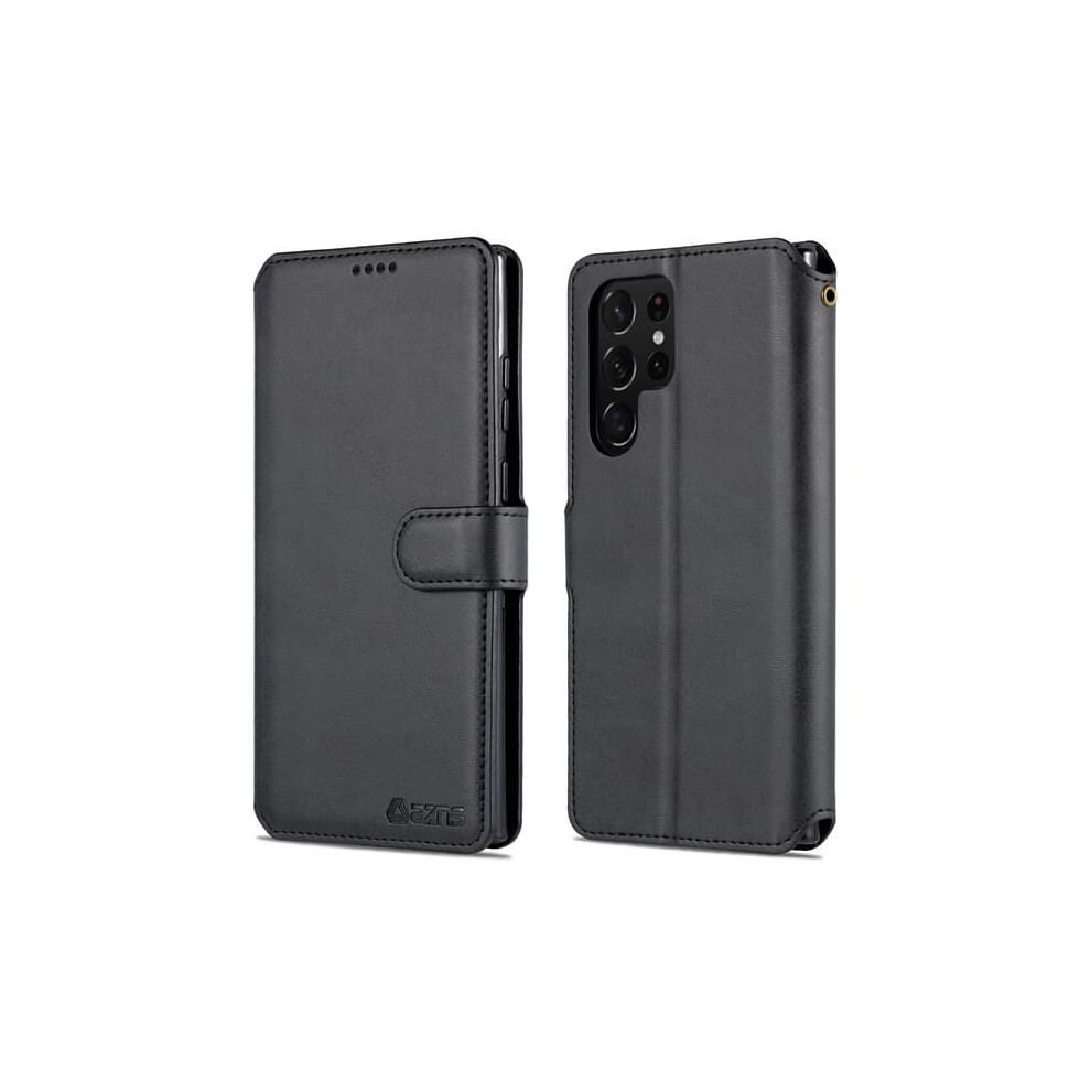 Wallet Case For Samsung Galaxy S22 Ultra Black 962029382676