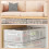 Foldable Underbed Shoe Organizer Transparent Steel 2