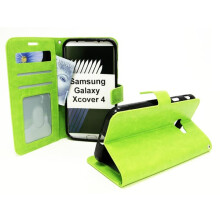Sparán Crazy Horse atá comhoiriúnach le Samsung Galaxy Xcover4 (G390F) Glas