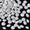 Tuxedo Button White Fabric-Covered 12.5 mm 70 pcs 1