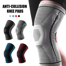 Compression knee sleeve brace gray medium