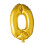Gold foil balloon number 0, 41 cm 1