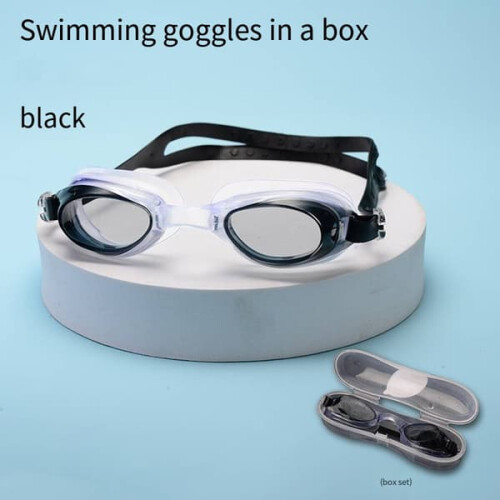 Waterproof Swimming Goggles Unisex Flat Lens Adjustable