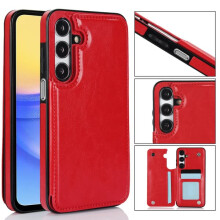 Stylish Wallet Case for A15 4G/5G Red