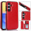 Stylish Wallet Case for A15 4G/5G Red 1