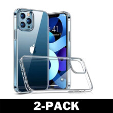 Capa transparente compatível com iPhone 15 Pro - TPU transparente (pacote com 2)