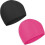 Elastic Swim Cap Black Rose Pink 2 pcs 1