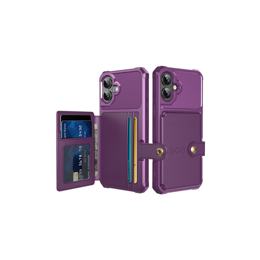 Iphone 16 Case With Card Slot Slim Purple 962029720010