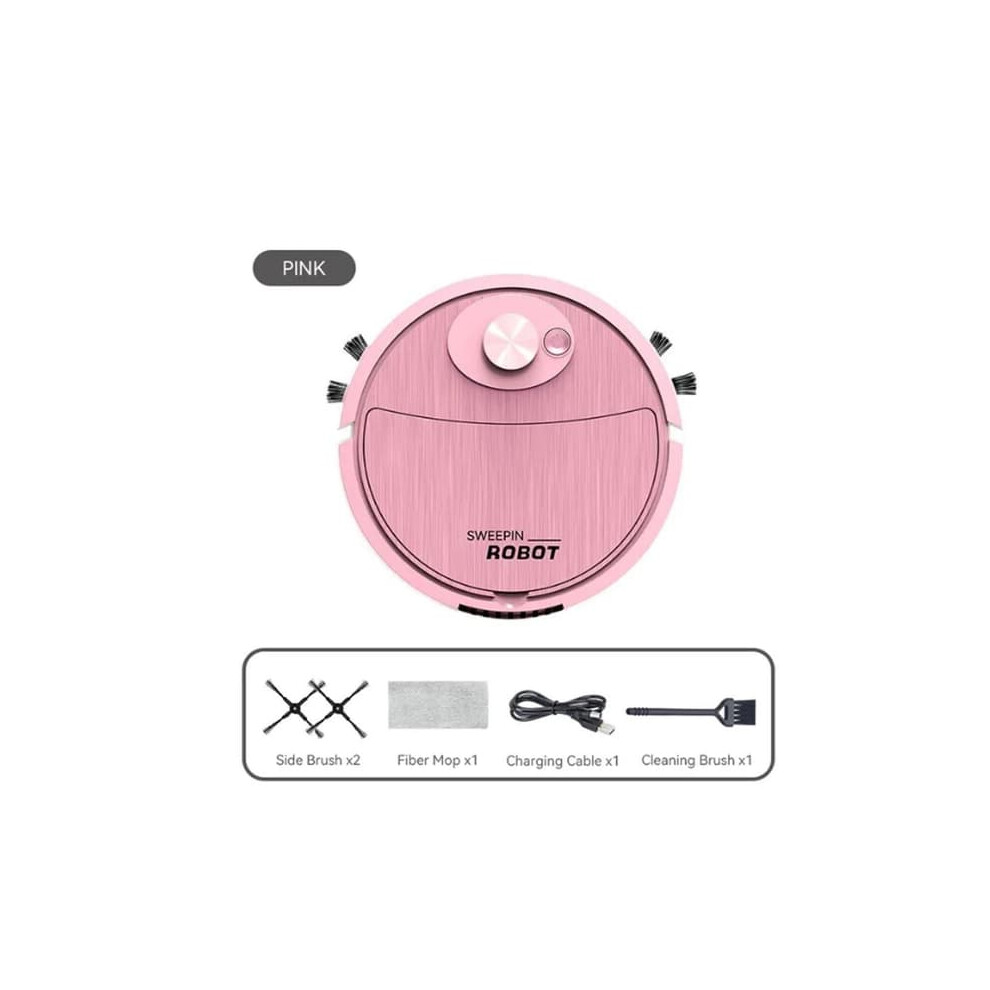 Robot Vacuum Cleaner Intelligent Pink 1pc
