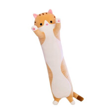 Cat pillow brown sleeping pillow 70 cm