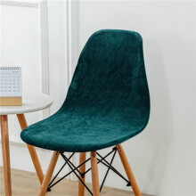 Chair cover solid color emerald green 4 pieces