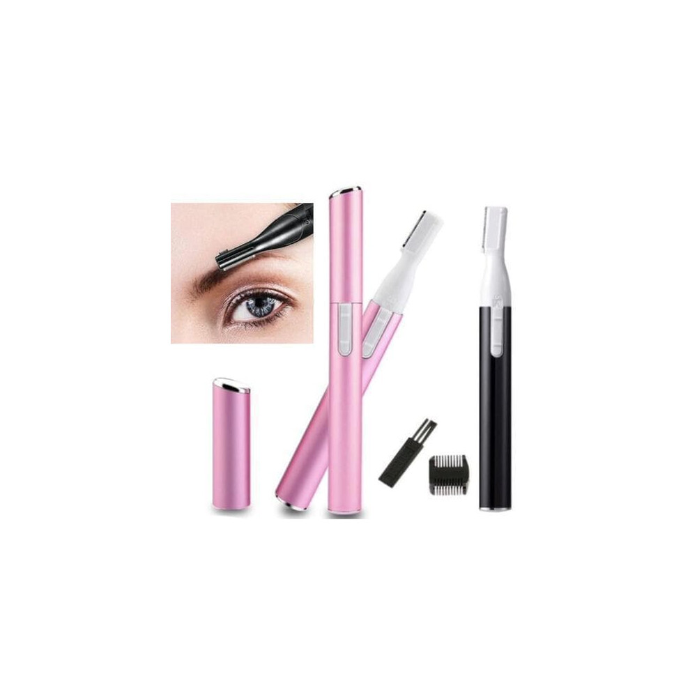 Pink facial hair trimmer for eyebrows nose bikini