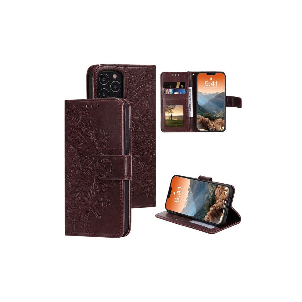 Iphone 12 12 Pro Mandala Case Brown 962029400943