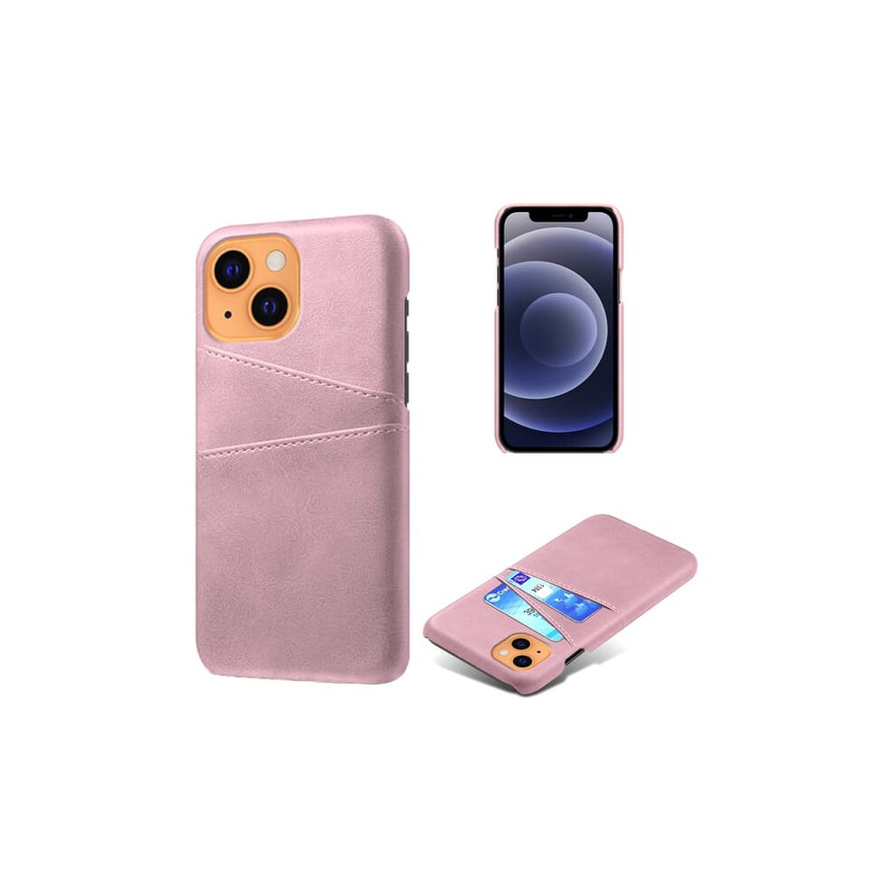 Leather Iphone 13 Case With Card Slot Pink 962029401018