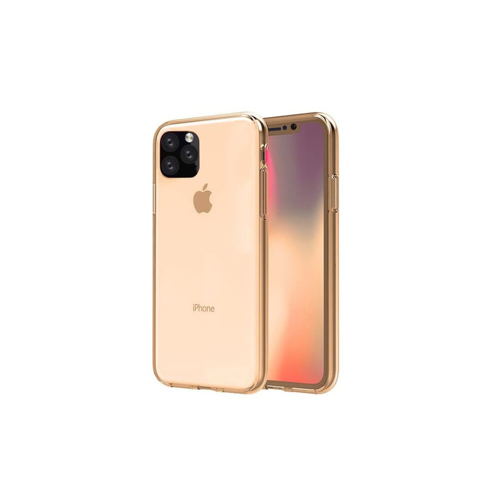 Silicone Phone Case For Iphone 11 Pro Max Gold 962029741114