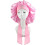 Silk Bonnet for Natural Curly Hair - Pink 1