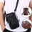 Men's leather shoulder bag casual black 1
