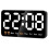 Digital wall clock LED 9 inch 12/24 hour quiet 1